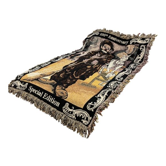 Emmett Kelly 100th Anniversary Special Edition Tapestry Throw Blanket Simply Cou - Picture 2 of 6